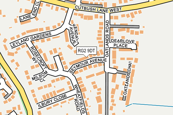 RG2 9DT map - OS OpenMap – Local (Ordnance Survey)