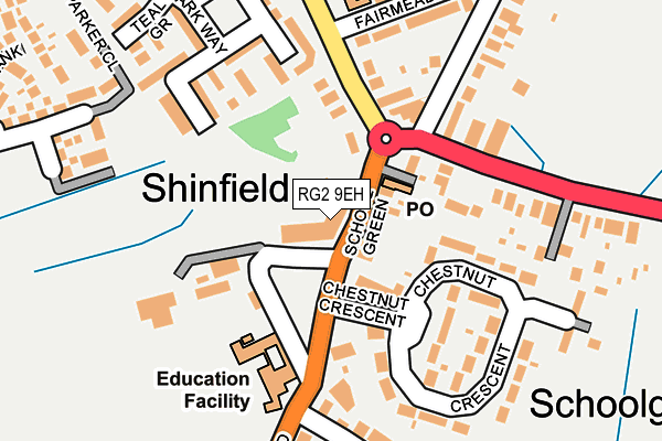 RG2 9EH map - OS OpenMap – Local (Ordnance Survey)