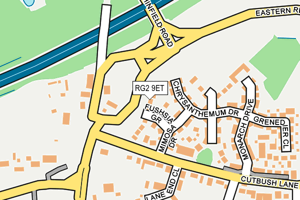 RG2 9ET map - OS OpenMap – Local (Ordnance Survey)