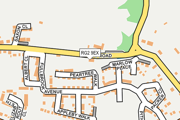 RG2 9EX map - OS OpenMap – Local (Ordnance Survey)