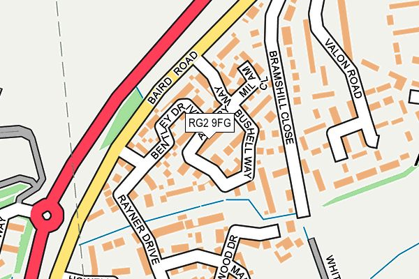 RG2 9FG map - OS OpenMap – Local (Ordnance Survey)