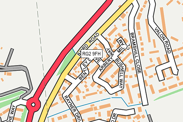 RG2 9FH map - OS OpenMap – Local (Ordnance Survey)
