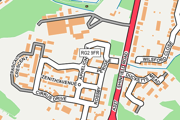 RG2 9FR map - OS OpenMap – Local (Ordnance Survey)