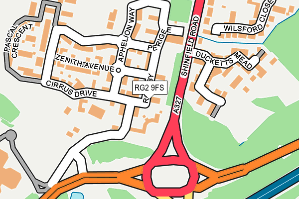 RG2 9FS map - OS OpenMap – Local (Ordnance Survey)