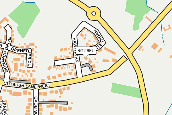 RG2 9FU map - OS OpenMap – Local (Ordnance Survey)