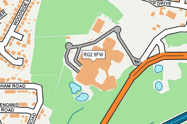 RG2 9FW map - OS OpenMap – Local (Ordnance Survey)