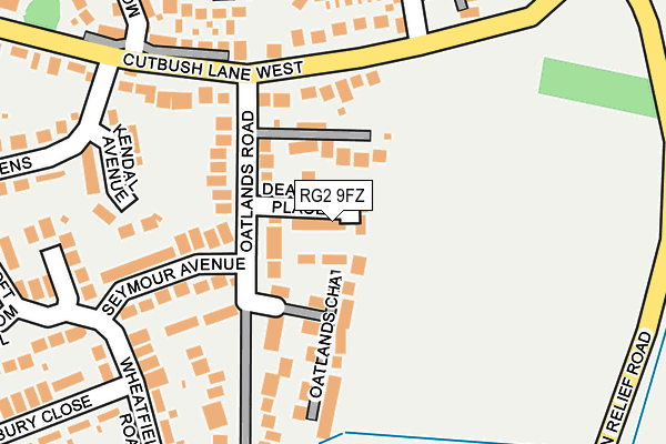 RG2 9FZ map - OS OpenMap – Local (Ordnance Survey)