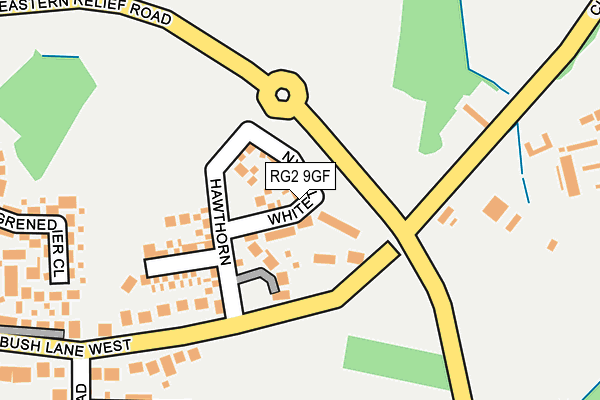 RG2 9GF map - OS OpenMap – Local (Ordnance Survey)