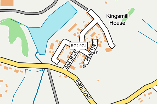 RG2 9GJ map - OS OpenMap – Local (Ordnance Survey)