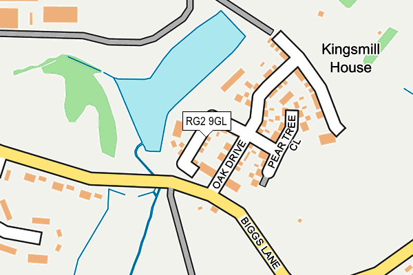 RG2 9GL map - OS OpenMap – Local (Ordnance Survey)