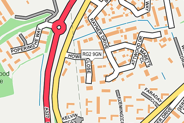 RG2 9GN map - OS OpenMap – Local (Ordnance Survey)