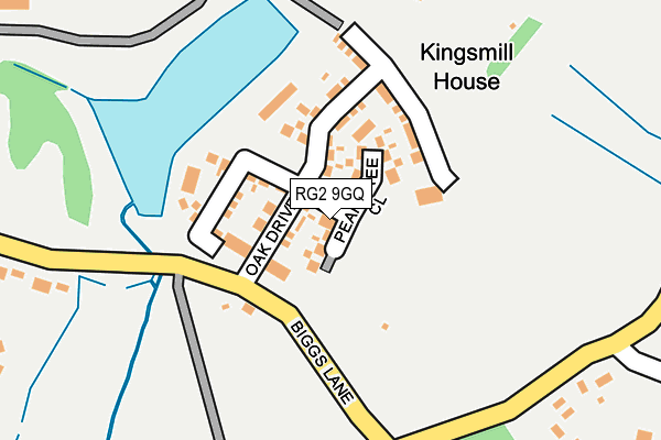 RG2 9GQ map - OS OpenMap – Local (Ordnance Survey)