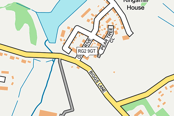 RG2 9GT map - OS OpenMap – Local (Ordnance Survey)