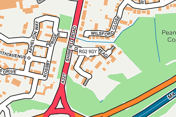 RG2 9GY map - OS OpenMap – Local (Ordnance Survey)