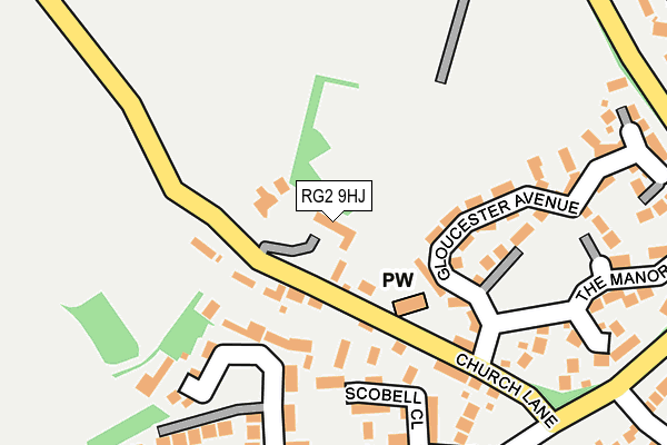 RG2 9HJ map - OS OpenMap – Local (Ordnance Survey)