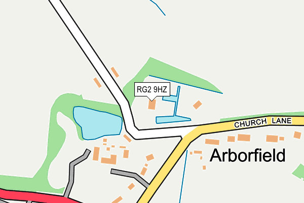 RG2 9HZ map - OS OpenMap – Local (Ordnance Survey)