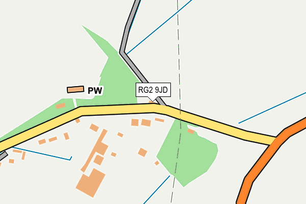 RG2 9JD map - OS OpenMap – Local (Ordnance Survey)