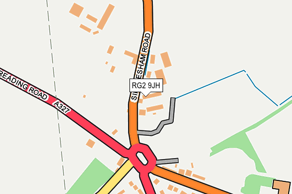 RG2 9JH map - OS OpenMap – Local (Ordnance Survey)