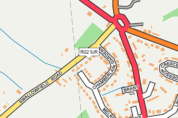 RG2 9JR map - OS OpenMap – Local (Ordnance Survey)