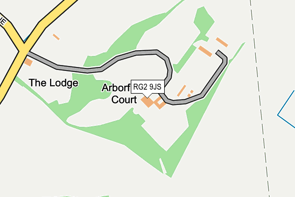 RG2 9JS map - OS OpenMap – Local (Ordnance Survey)