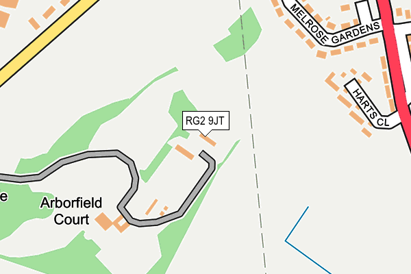RG2 9JT map - OS OpenMap – Local (Ordnance Survey)