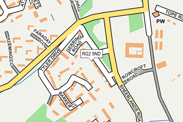 RG2 9ND map - OS OpenMap – Local (Ordnance Survey)
