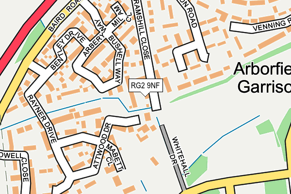 RG2 9NF map - OS OpenMap – Local (Ordnance Survey)