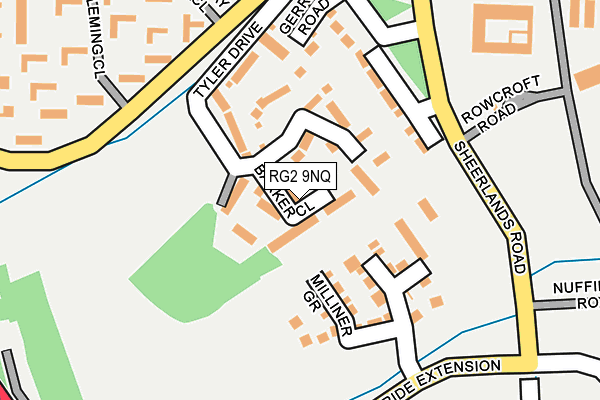 RG2 9NQ map - OS OpenMap – Local (Ordnance Survey)