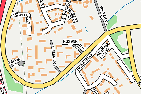 RG2 9NR map - OS OpenMap – Local (Ordnance Survey)