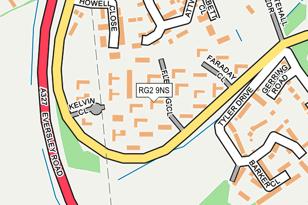 RG2 9NS map - OS OpenMap – Local (Ordnance Survey)