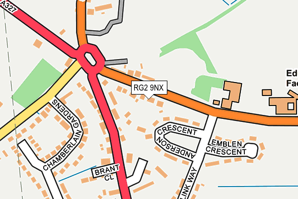 RG2 9NX map - OS OpenMap – Local (Ordnance Survey)