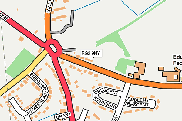 RG2 9NY map - OS OpenMap – Local (Ordnance Survey)