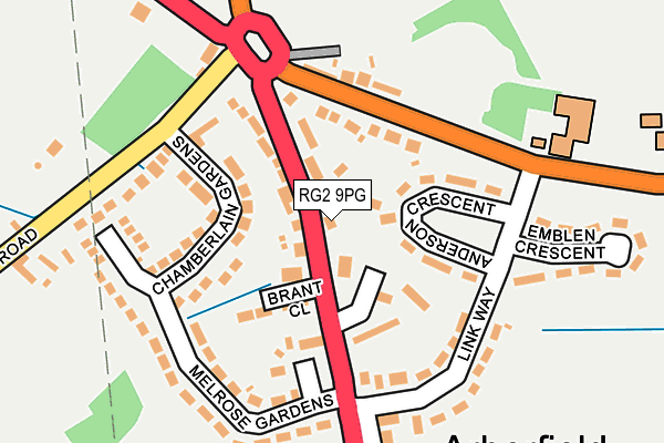 RG2 9PG map - OS OpenMap – Local (Ordnance Survey)