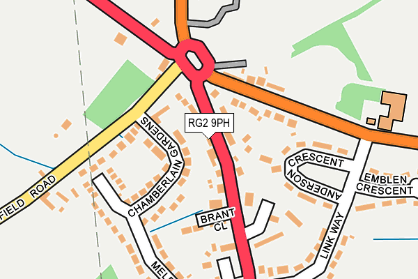 RG2 9PH map - OS OpenMap – Local (Ordnance Survey)