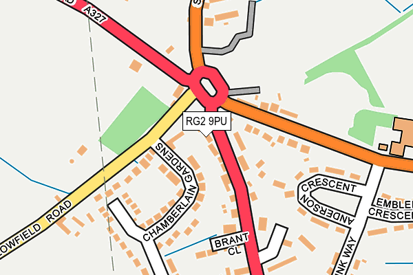 RG2 9PU map - OS OpenMap – Local (Ordnance Survey)
