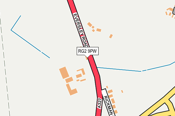 RG2 9PW map - OS OpenMap – Local (Ordnance Survey)