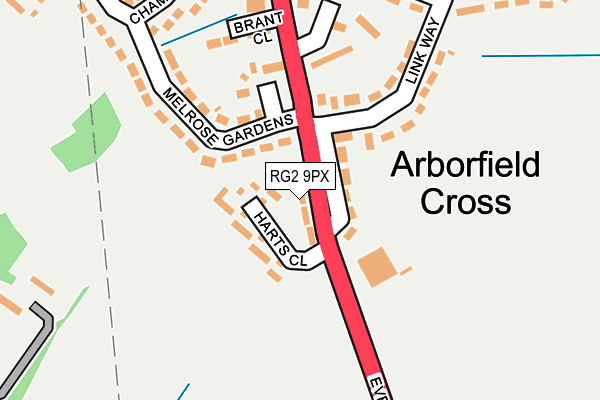 RG2 9PX map - OS OpenMap – Local (Ordnance Survey)