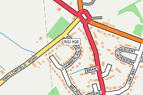 RG2 9QB map - OS OpenMap – Local (Ordnance Survey)