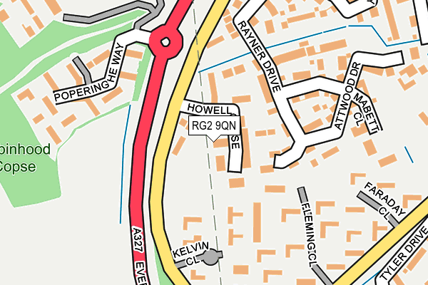 RG2 9QN map - OS OpenMap – Local (Ordnance Survey)