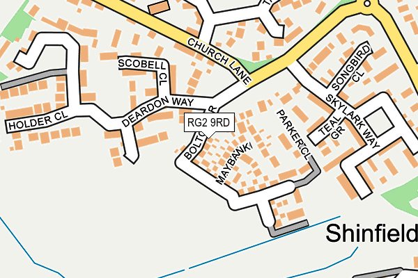 RG2 9RD map - OS OpenMap – Local (Ordnance Survey)