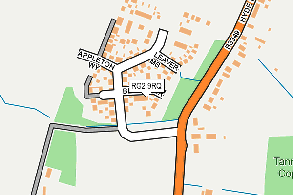 RG2 9RQ map - OS OpenMap – Local (Ordnance Survey)
