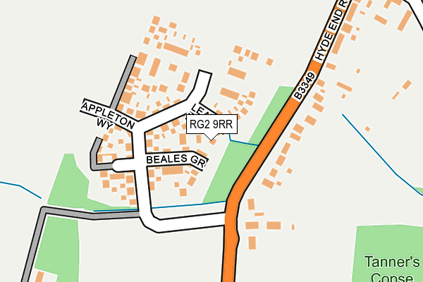 RG2 9RR map - OS OpenMap – Local (Ordnance Survey)