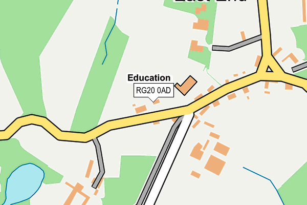 RG20 0AD map - OS OpenMap – Local (Ordnance Survey)