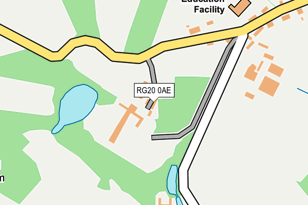 RG20 0AE map - OS OpenMap – Local (Ordnance Survey)