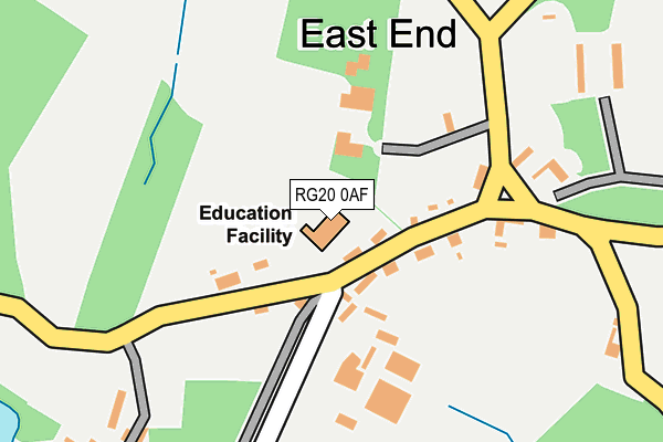 RG20 0AF map - OS OpenMap – Local (Ordnance Survey)