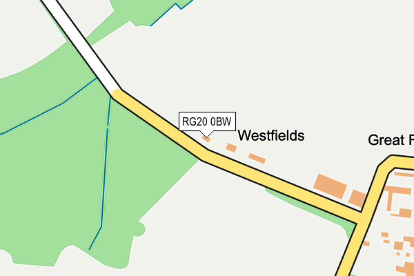 RG20 0BW map - OS OpenMap – Local (Ordnance Survey)