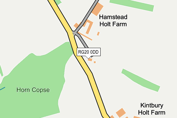 RG20 0DD map - OS OpenMap – Local (Ordnance Survey)