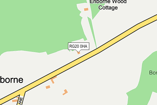 RG20 0HA map - OS OpenMap – Local (Ordnance Survey)