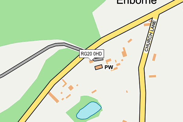 RG20 0HD map - OS OpenMap – Local (Ordnance Survey)