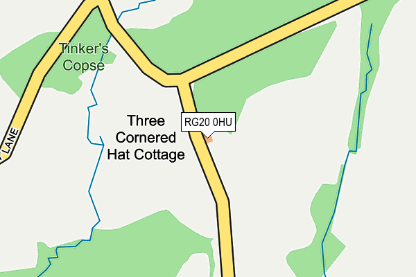 RG20 0HU map - OS OpenMap – Local (Ordnance Survey)